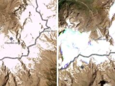 ghiacciai italiani foto satellitari